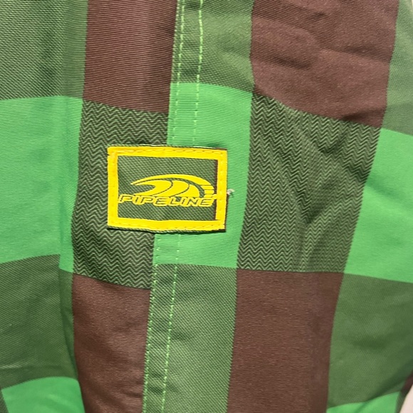 Pipeline Co. Green And Brown Plaid Winter Ski snowboard Bomber Jacket - Picture 6 of 11